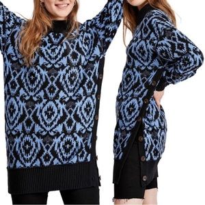 Free People wallpaper oversized sweater tunic